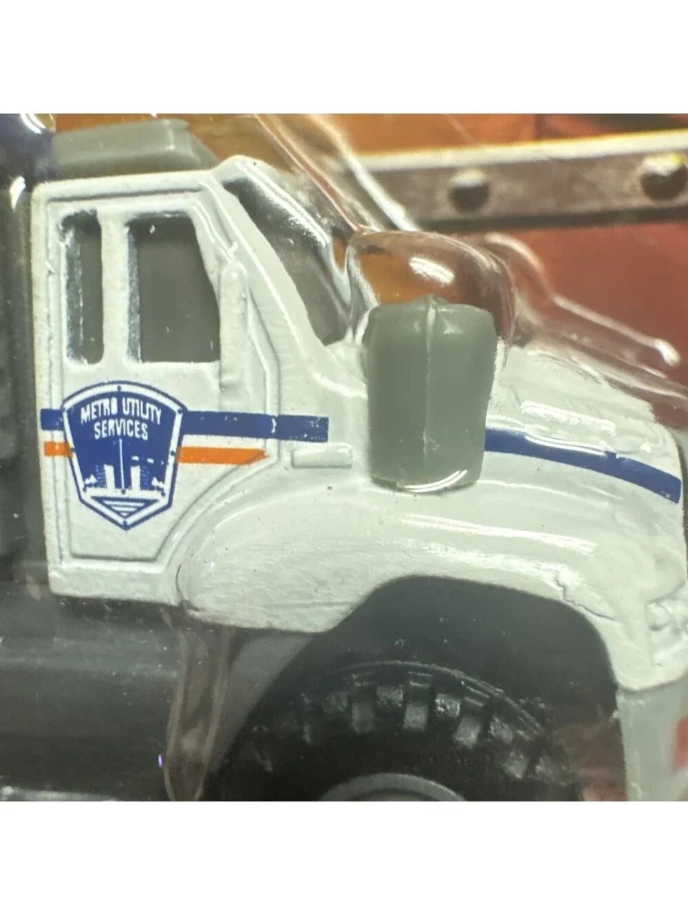 Tonka Metal City Dump Truck Construction Crew Blue White 1/64 Diecast Body 2014
